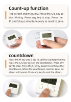 Mini Temporizador de Cocina Walfos Reloj de Cuenta Regresiva Portátil para Hornear y Cocinar - details 1