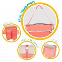 Sillas Plegables de Playa Paquete de 2 Multiposición Jardín, Terraca, Camping Diseño Beige - details 23