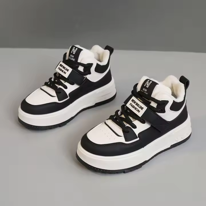Zapatillas de Tablero para Mujer Otoño-Invierno 2024 Suela Gruesa Estilo Coreano Moda Casual - 1
