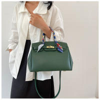 Kelly bolso de seda texturizada bufanda lichi patrón bolso de moda hombro de moda bolso de las mujeres - details 10