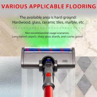 Cabezal de limpieza cepillo de rodillo suave para Dyson V7 V8 V10 V11 G5 accesorio de aspiradora inalámbrico con luces LED de polvo para suelo duro - details 3