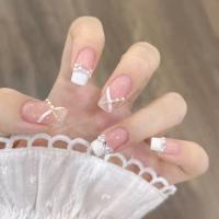 Pack de 24 piezas uñas removibles media y larga manicura parche uñas postizas - details 40