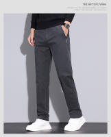 Pantalones informales de pierna recta holgados antiarrugas para hombre, pantalones ligeros y versátiles a la moda, negocios personalizados y modernos - details 2