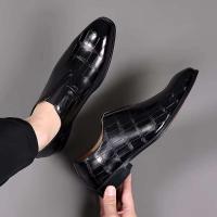 2025 envío de gota de agua nuevo producto vestido creativo para hombres zapatos regulares de negocios de ocio inteligentes - details 9