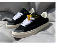 Zapatos de tablero bajos de cuero completo negro puro más zapatos casuales de talla extra grande para hombres y mujeres - details 6