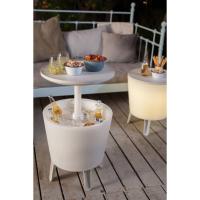 Mesa Nevera para Exterior y Jardín, Ratán, Color Crema, Capacidad 30 L, 45 latas - details 13