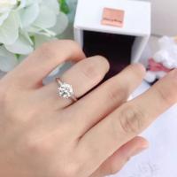 Anillo de moissanita para mujer T Home Classic Anillo vivo de seis garras de un quilate - details 0