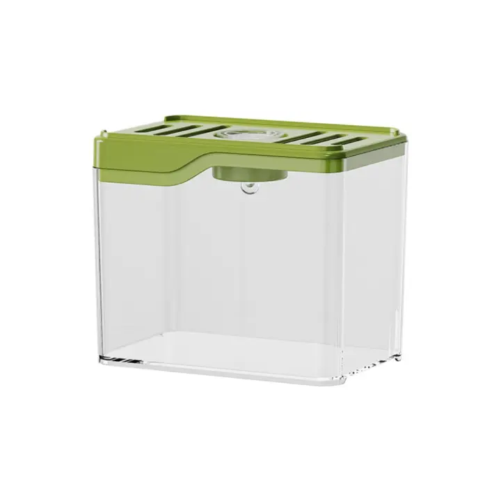 Mini pecera transparente para acuario, pecera de escritorio de plástico resistente a caídas, apilable, cuadrada, para oficina, sala de estar ecológica - 1