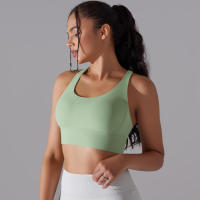 Sujetador de yoga para mujer, ropa interior que absorbe los golpes, correas cruzadas para los hombros, top corto Fiess, deportes a prueba de golpes - details 43