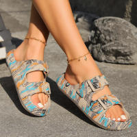 Zapatillas de Playa para Mujer Suaves con Doble Hebilla Moda de Verano Holiday Ajustables - details 3