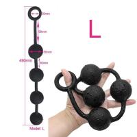 Leten 2 to7cm Big BeadsButt silicona Dilatador bolas expansor Anal Plug dilatador vaginal juguetes sexuales para mujeres hombres Buttplug - details 4