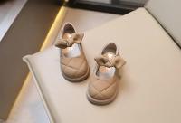 Mary Janes-zapatos de cuero de PU para niñas, calzado de princesa versátil, moda coreana, fondo suave, lindo Lazo, primavera y otoño - details 7