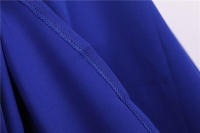 Women summer vintage a line short sleeve solid midi elegant casual party dress - details 9