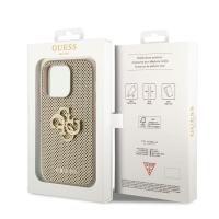 Funda TPU Perforada 4G Glitter Metal iPhone 15 Pro Max Gold Root Technology - details 1