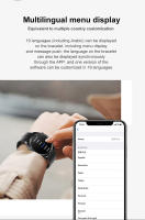 Reloj inteligente con pantalla completamente táctil de 1,28 pulgadas, oxígeno, presión arterial, prueba de frecuencia cardíaca, recordatorio de llamadas entrantes, IP67 - details 8