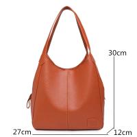 Bolso Cruzado de cuero para Mujer, Bandolera de 3 Capas de gran capacidad, Estilo Vintage, de diseñador, 2022 - details 1