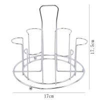 Estante de almacenamiento de tazas de vidrio y Metal para taza de agua, organizador de secado y drenaje, soporte útil para cocina y hogar - details 1