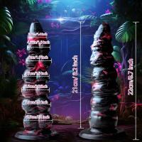 Embalaje privado Sexy 8,7 pulgadas AnalPlug consolador cónico ButtPlug dilatador vaginal masaje de próstata masturbadores juguete Anal producto erótico Sex Shop - details 4