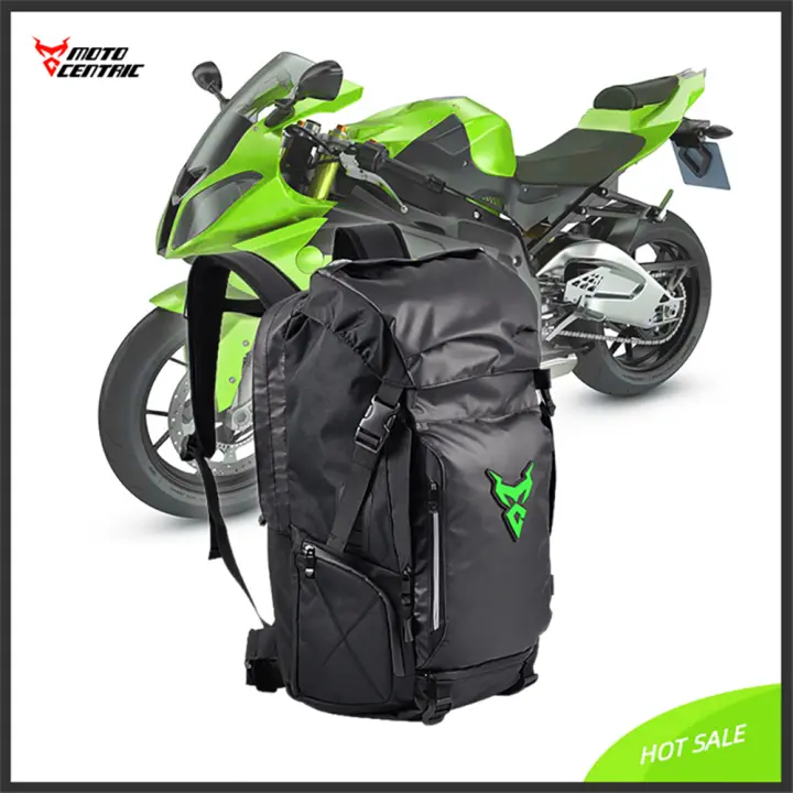 MOTOCENTRIC Paquete de Motoacuario Impermeable Gran Capacidad, Diseño Reflectante, Respirable con Malla, Bolsa de Viaje al Aire Libre Multifuncional - 1
