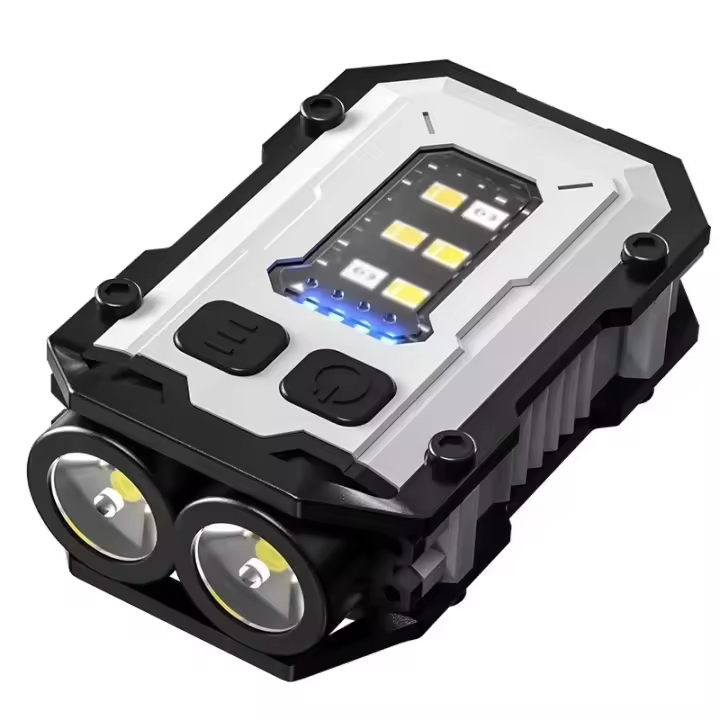 Linterna LED Recargable con Clip Llavero Magnético Portátil Resistente al Agua - 1