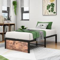 Cama con Plataforma de Metal, Marco de Cama de 140 x 200 cm, Cama de Metal con somier de láminas de Metal, Moderna Cama de Metal para Adultos, niños, Adolescentes, fácil Montaje - details 62