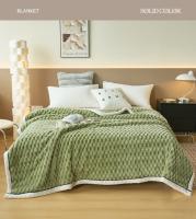 Manta cálida de terciopelo esponjoso para dormir, mantas suaves y cómodas de lana de Coral para la cama, manta gruesa cálida y acogedora para otoño e invierno, nueva - details 1