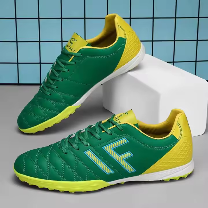 Botas de fútbol transpirables de alta calidad para hombre, con buen agarre y suela de clavos, fabricadas en material de poliuretano para - 1