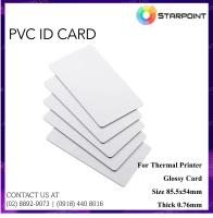 Tarjeta de PVC en blanco brillante para impresora térmica, tarjeta de identificación imprimible - details 0