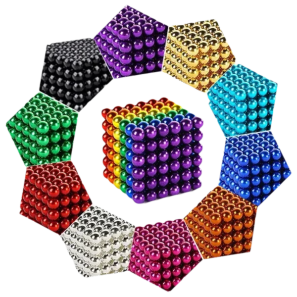 Colored Magnetic Balls in a Pack of 1000 Units - Create your own structures with fun...