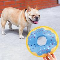 Donuts para perros, juguetes de papel ruidosos, interactivos al aire libre, sonido chirriante, resistentes a mordeduras, adecuados para perros pequeños y medianos - details 8