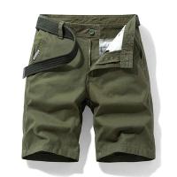 Pantalones cortos de algodón tácticos lisos informales de verano para hombre, pantalones cortos transpirables para correr al aire libre para hombre - details 6