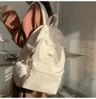 Nueva Mochila Sencilla para Estudiantes Universitarios Mochila de Color Sólido para Hombres y Mujeres - details 28