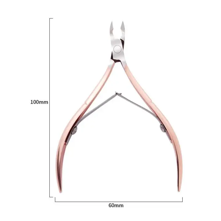 Cortauñas de Manicura Artístico Herramienta de Belleza en Oro Rosa Herramienta de Cuidado de Cutículas Producto de Eliminación de Piel Muerta - 1