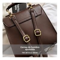 Mochila Mujer 2025 Nueva hebilla versátil Estilo universitario para mujer Bolso bandolera portátil Mochila pequeña de moda - details 20