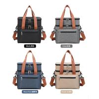 Bolsa de almuerzo multifuncional de doble capa para mujeres y hombres, fiambrera de Picnic de viaje de gran capacidad con correa para el hombro - details 6