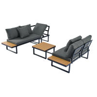 Set de Ocio en Jardín Posición de Esquina con Función de Relájate 5 Pasos Ajustables, Hasta 55° - details 9