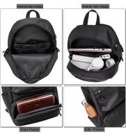 Mochila impermeable con carga USB para hombre, bolsa grande para ordenador portátil de 15,6 pulgadas, escolar - details 5