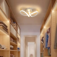 Goeco Lámpara de Techo LED 20W Plafón Moderno Curva 2500LM 3000K Luz Blanca Caliente para Sala de Estar Dormitorio Hogar 220V Eficiencia de Energía Iluminación Decorativa Montaje Semi-sueyo - details 6