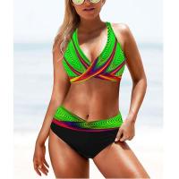 Bikini de cintura alta para mujer, traje de baño Sexy con realce, conjunto de Bikini, ropa de baño para playa XXXL, novedad de 2023 - details 7