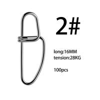 100 Uds conector de pesca de acero inoxidable Pin de acero inoxidable broches de pesca anillos sólidos broches enganchados accesorios de Pin - details 11