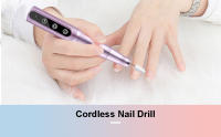 Kit profesional de taladro de uñas inalámbrico: lima portátil para uñas de gel acrílico, lima eléctrica compacta con 7 puntas, 3 velocidades, batería de 8 horas, bajo ruido y control de calor ‌ - details 0