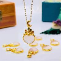 Colgante de Castillo de Concha Blanca de Oro 18K Auténtico Regalo Romántico Clásico para Mujer - details 0