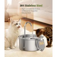 Fuente de agua para gatos de acero inoxidable, fuente para beber para gatos de 3,2 L, fuente de agua para mascotas para gatos de interior, dispensador de agua sin BPA con 2 modos de flujo, fuente con pico para gatos y perros - details 1