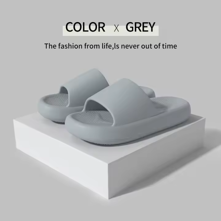 Zapatillas Fresh de Verano para Hombres Diseño Sólido de Color para Baño Desgaste Exterior - 1