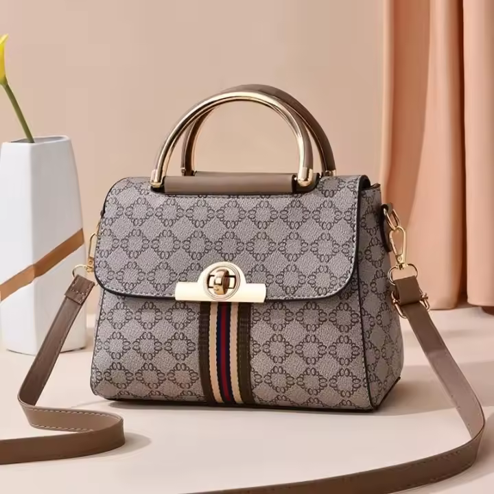 Mochila de Lujo Leten con Patrón Geométrico Paisley Bolso de Mano Elegante y Versátil - 1