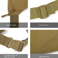 Riñonera de gran capacidad para exteriores, bolsa de pecho de nailon de alta densidad, impermeable, para escalada, multifuncional, Molle, bolsa colgante para cintura de viaje - details 16