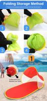 Carpa de playa para acampar con protección solar para exteriores, sin necesidad de construir, carpa de playa de apertura rápida, carpa de playa con forma de zapatilla azul - details 9