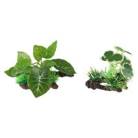 Hierba de agua Artificial decorativa, simulación realista de madera hundida, adornos de plantas acuáticas de plástico, pecera - details 0