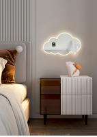 TOMAXIN lámpara de pared LED Cloud, foco de lectura de cabecera, Simple, dormitorio, estudio, Hotel, lámpara de pared con estante giratorio - details 3