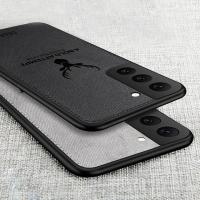 Funda de ciervo de piel de tela delgada para Samsung Galaxy S23 Ultra FE S22 S21 S24 Ultra A15 A25 A35 A55 A34 A52 A54 5G cubierta trasera dura - details 3